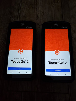 Two(2) Toast Flex POS Go 2 Handheld Tablet Mobile Computer Device - TG200