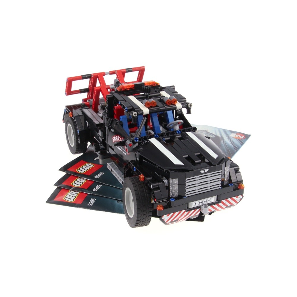 1X Lego Technic Set Car Pick-Up Truck Fred's Garage 9395 Black Incomplete