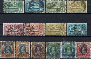 F214 Lot alter seltener gestempelter Marken aus Indien