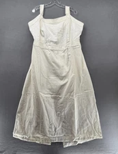 Future Collective Dress Womens 28 Cream Sleeveless Strappy Tie Back Midi