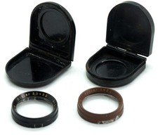 SET OF 2 CARL ZEISS JENA 32  Proxar 1x32 Distar 3.5x32 Macro Push-ON lens filter