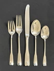 Lunt Sterling Silver Colonial Theme 5 piece rare vintage place setting, flatware