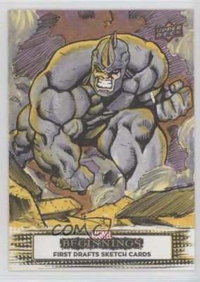 2022 Marvel Beginnings Vol 2 Series 1 1/1 Stephen Sharar #SKT Auto Sketch 5x5