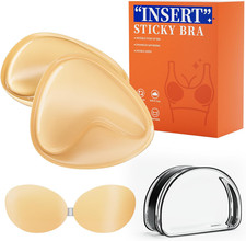Double Sided Adhesive Bra Inserts - Breathable Push up Pads for Sports Bra Swi