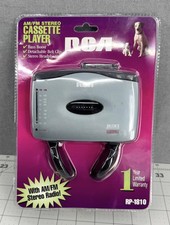 RCA RP-1810 Personal Cassette Player AM/FM Stereo Headphones - New  Sealed