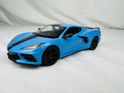 1/24 SCALE 2020 CORVETTE STINGRAY COUPE MAISTO BLUE DIECAST CAR