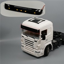 RC Truck Plastic Sun Visor with Lights for 1/14 Tamiya SCANIA R730 R620 R470 
