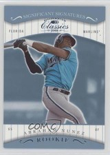 2001 Donruss Classics Rookie Significant Signatures Sample Abraham Nunez 4r6