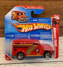 Hot Wheels Race World City Paramedic Rescue Armored Truck #182 Short Card RARE!