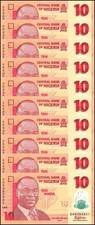 Nigeria 10 Naira, 2015, P-39f, UNC, Polymer X 10 PCS