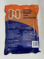 NANOSOCKS 3D Nano-Weave Technology Black Size 3 - NANOMX-BK-3, New