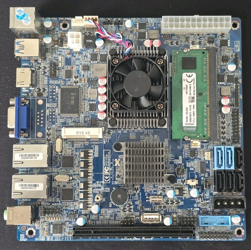 Giada N70E-DR Mini-ITX Celeron 1037U 4GB RAM NAS Motherboard 