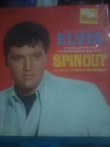 elvis presley vinyl lp spinout lsp 3702 1st press white rca stereo  in shrink