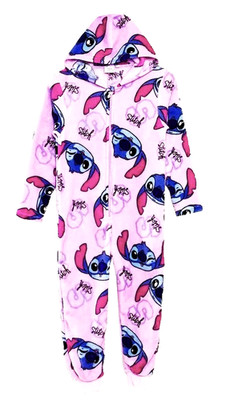 Disney Lilo und Stitch Schlafanzug 116 128 140 152 Overall Jogginganzug Plüsch