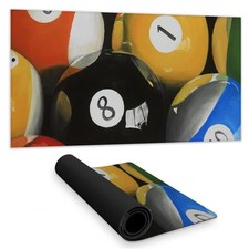 Begin Home Decor C1DM1531DL67VX 16 x 32 in. Pool Balls Closeup Desk Mat - Liv...