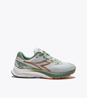 Men's Diadora Mythos Blushield 10 Vortice, White/Iceberg Green, 9 D Medium US