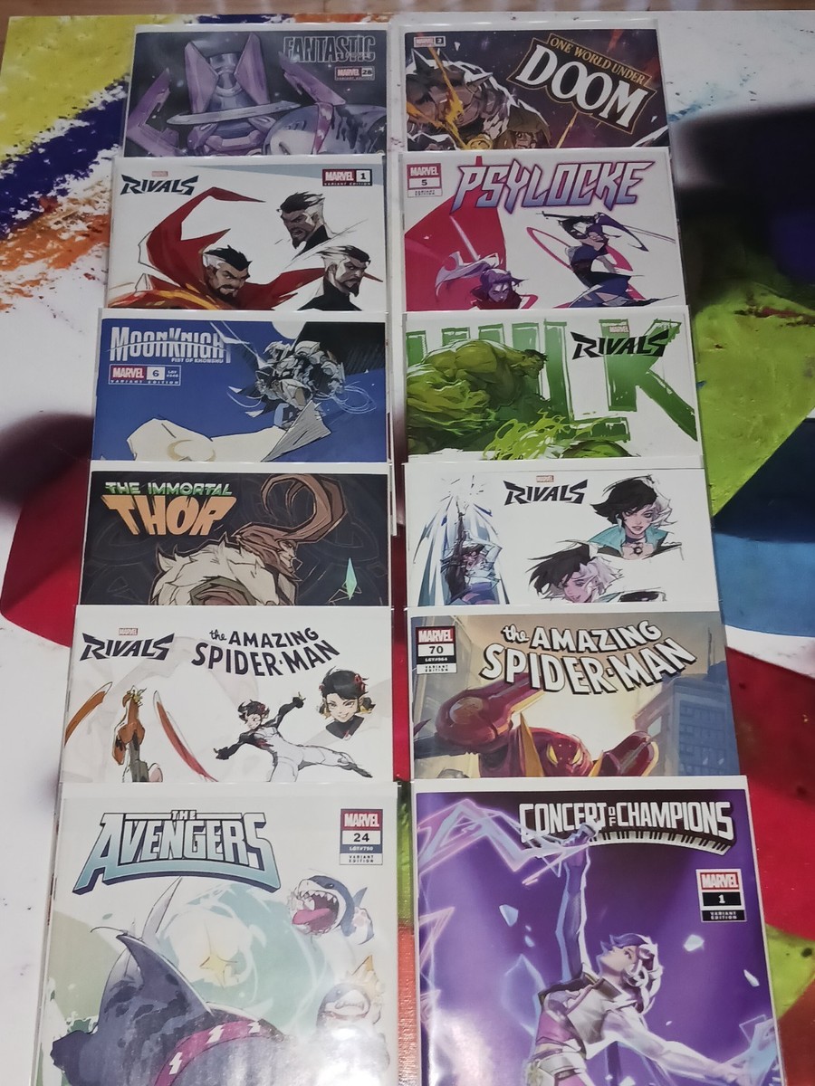 Marvel Rivals Variant Various Cover Lot 12 Book Set HTF Marvel