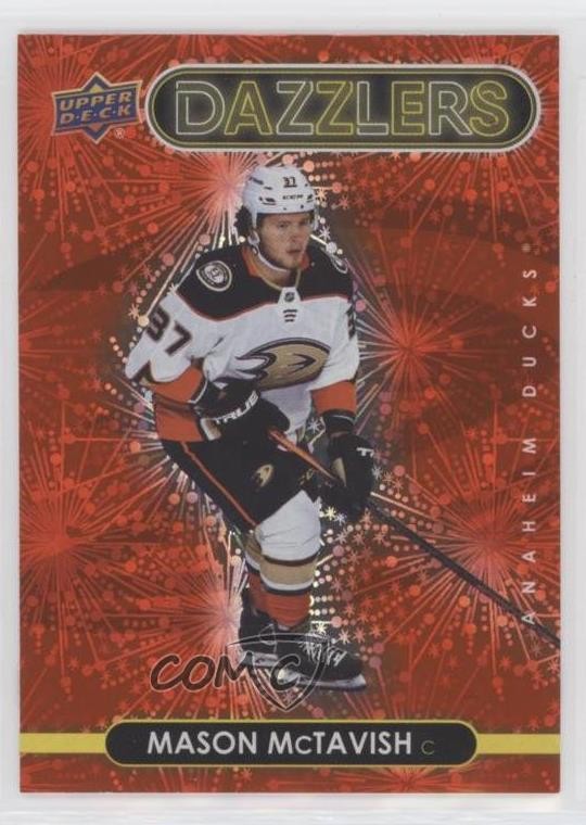 2021-22 Upper Deck Series 2 Dazzlers Red Mason McTavish #DZ-51 0n9q