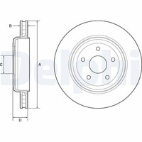 2X Bremsscheibe Delphi BG9214C FüR Cherokee WK Jeep WK2 4 CRD 4X4 Flexfuel VVT