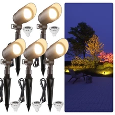 12V Outdoor Low Voltage Landscape Lighting Spotlight, IP67 Waterproof Aluminu...