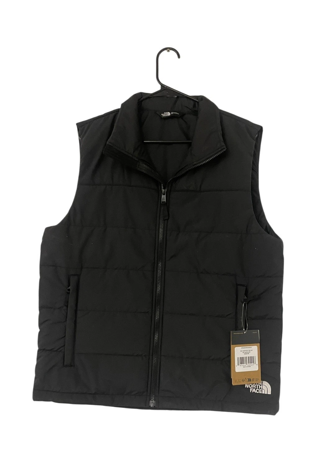 The North Face Mens Everyday Insulated Vest Medium Black Puffer Zip Pockets NWT