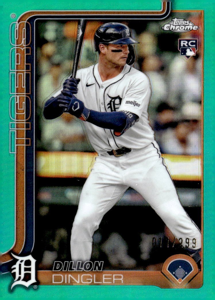 2025 Topps Chrome Aqua Refractor #274 - Dillon Dingler Rookie [/199]