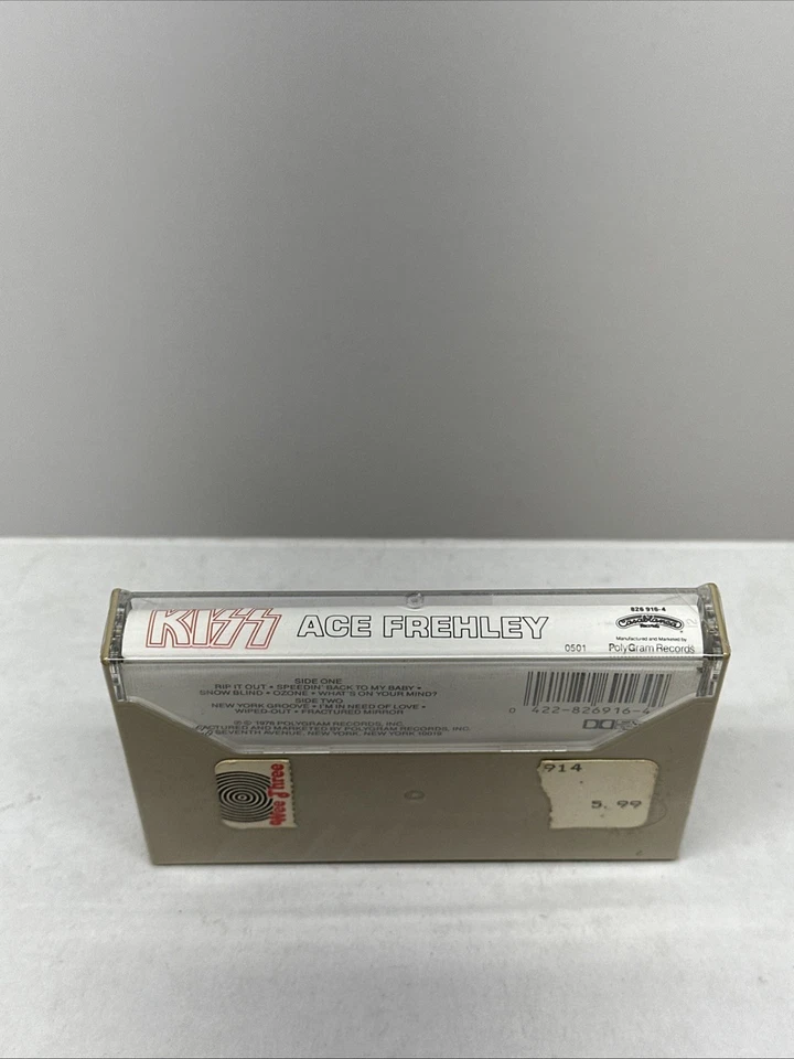 Ace Frehley: Kiss (Cassette, 1978) Polygram Records BRAND NEW SEALED NOS - Image 3 of 4