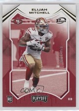 2021 Panini Playoff Rookies 1st Down /100 Elijah Mitchell #292 s1i