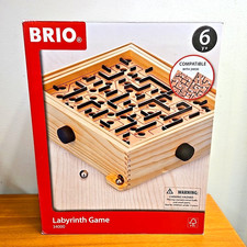 BRIO Labyrinth Game 34000 Made In Sweden Good Condition with Box and 1 Ball