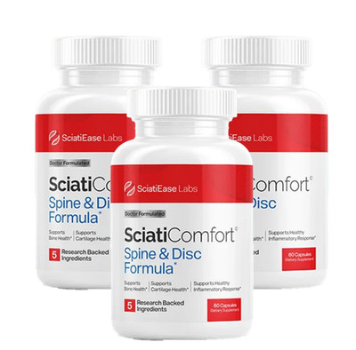 1-3X  Spine & Nerve Health Formula: SciatiEase with Aquamin & Collagen   30 Day