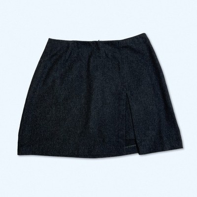 RIFLESS Timeless Grey Italian Mini Skirt UK Size 10 US 6 Work Office Preppy