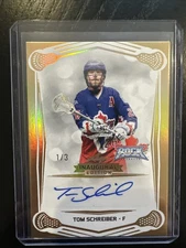 2025 Leaf NLL Inaugural Edition Tom Schreiber Signed Gold 1/3