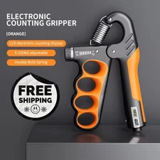 Hand Grip Strength Power Trainer Gripper Strengthener Gym Workout Exerciser Tool