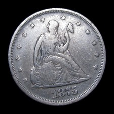 1875 Twenty Cent Piece 20cp ---- Nice RARE Coin ---- #PP561