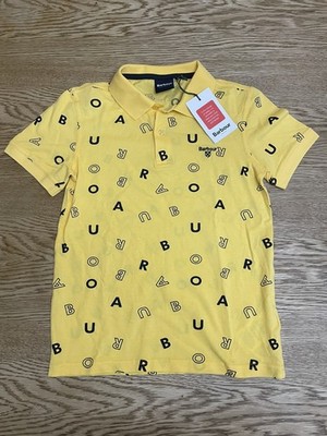 BARBOUR JUNGEN CASPER POLO SONNENGEBLEICHT GELB T-SHIRT Größe 11/12 Jahre