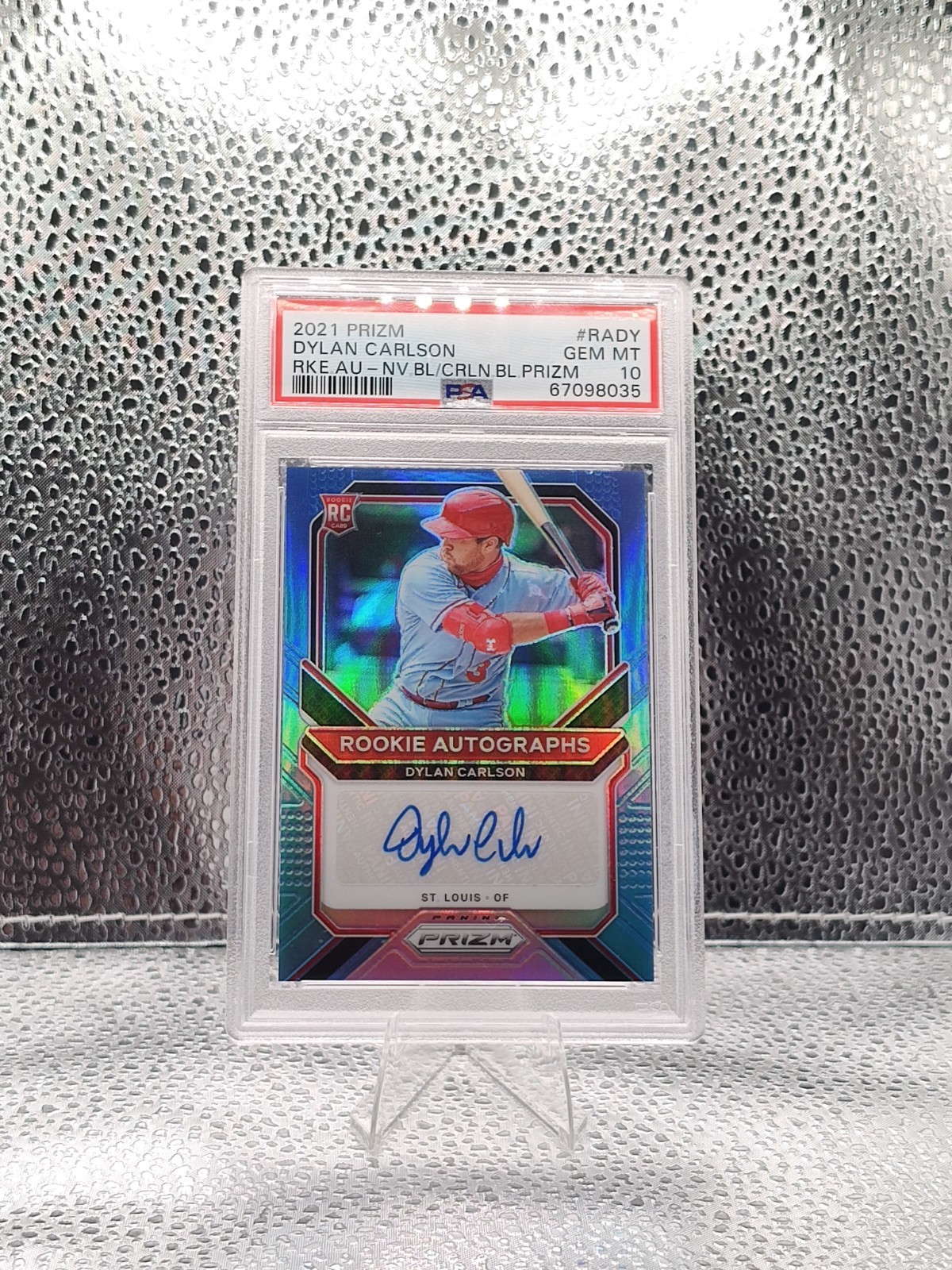 Dylan Carlson Rookie Autographs /25 PSA 10