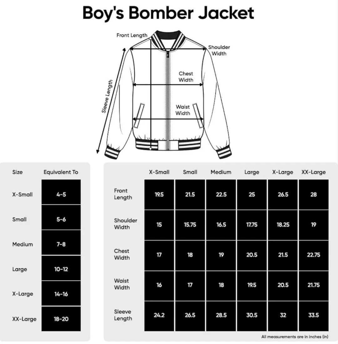 Brand New Spider-Man Miles Morales Youth Varsity Bomber Jacket Size Kids Medium