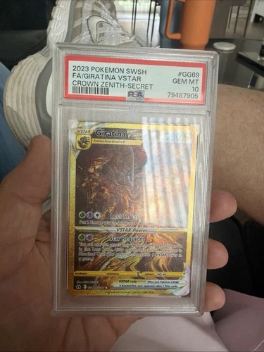 2023 Pokémon Crown Zenith Giratina VSTAR Gold Secret Rare #GG69– PSA 10 Gem Mint