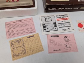 Nintendo Game & Watch Donkey Kong 2 II JR-55 Multi Screen VTG Game w/Box Manual