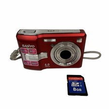 Sanyo VPC-S670 6.0 MP Digital Camera Digicam Bundle W/ SD Card TESTED Working**