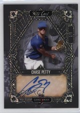 2023 Wild 5 Card Draw Holographic Sparkles Foil Black 1/1 Chase Petty Auto 9x7