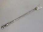 Square Twist by Whiting div. Gorham sterling silver long Olive/ Pickle Fork 8.5"