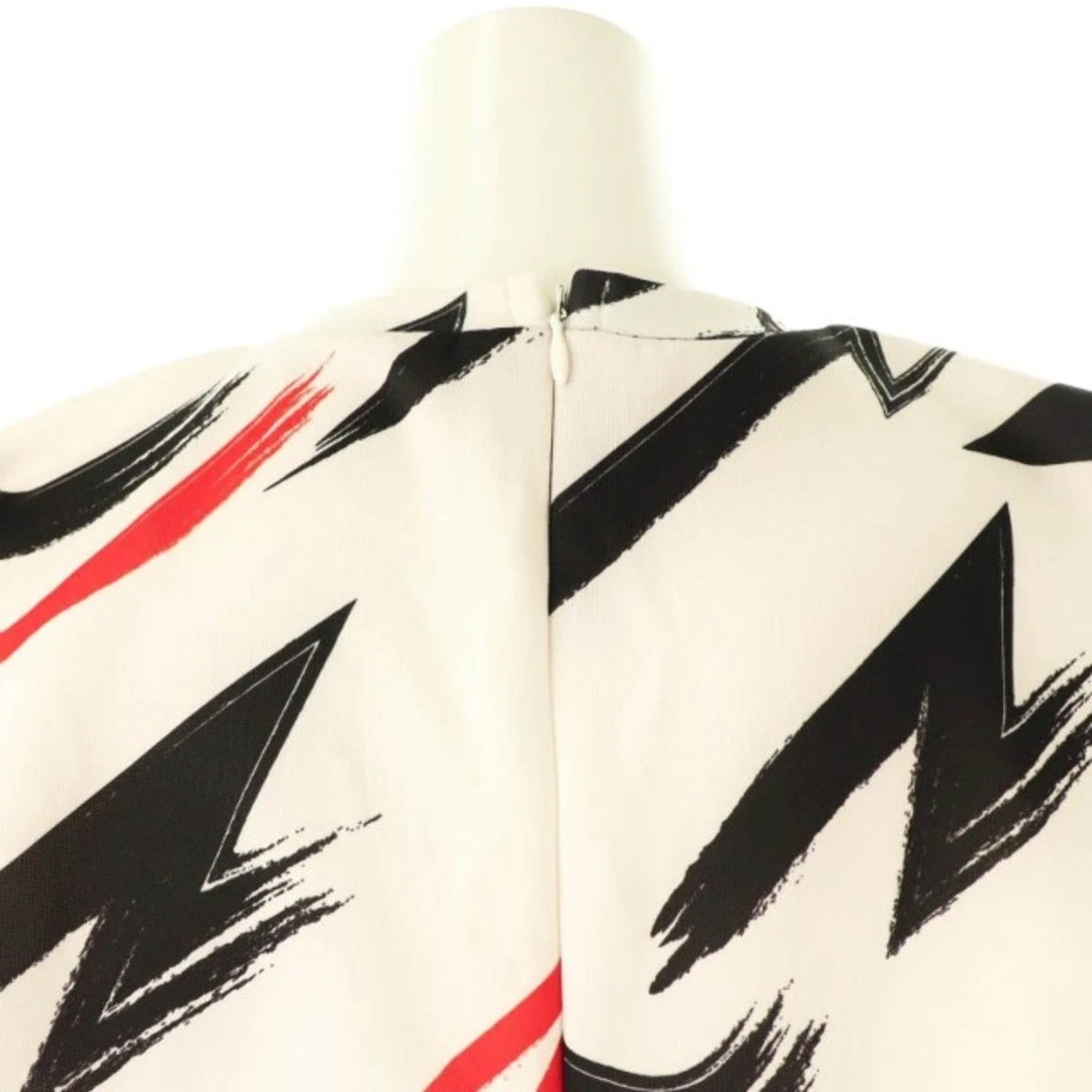 OFF WHITE Abito Zara W&B Collection modello totale mini manica corta S bianco sporco HK us