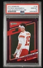 Patrick Mahomes /500 Photo Variation Season Stat Line 2021 Donruss Chief PSA 10