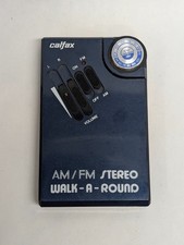 Personal AM/FM Radio Calfax Stereo Model LW7300 Ultra Slim FOR PARTS