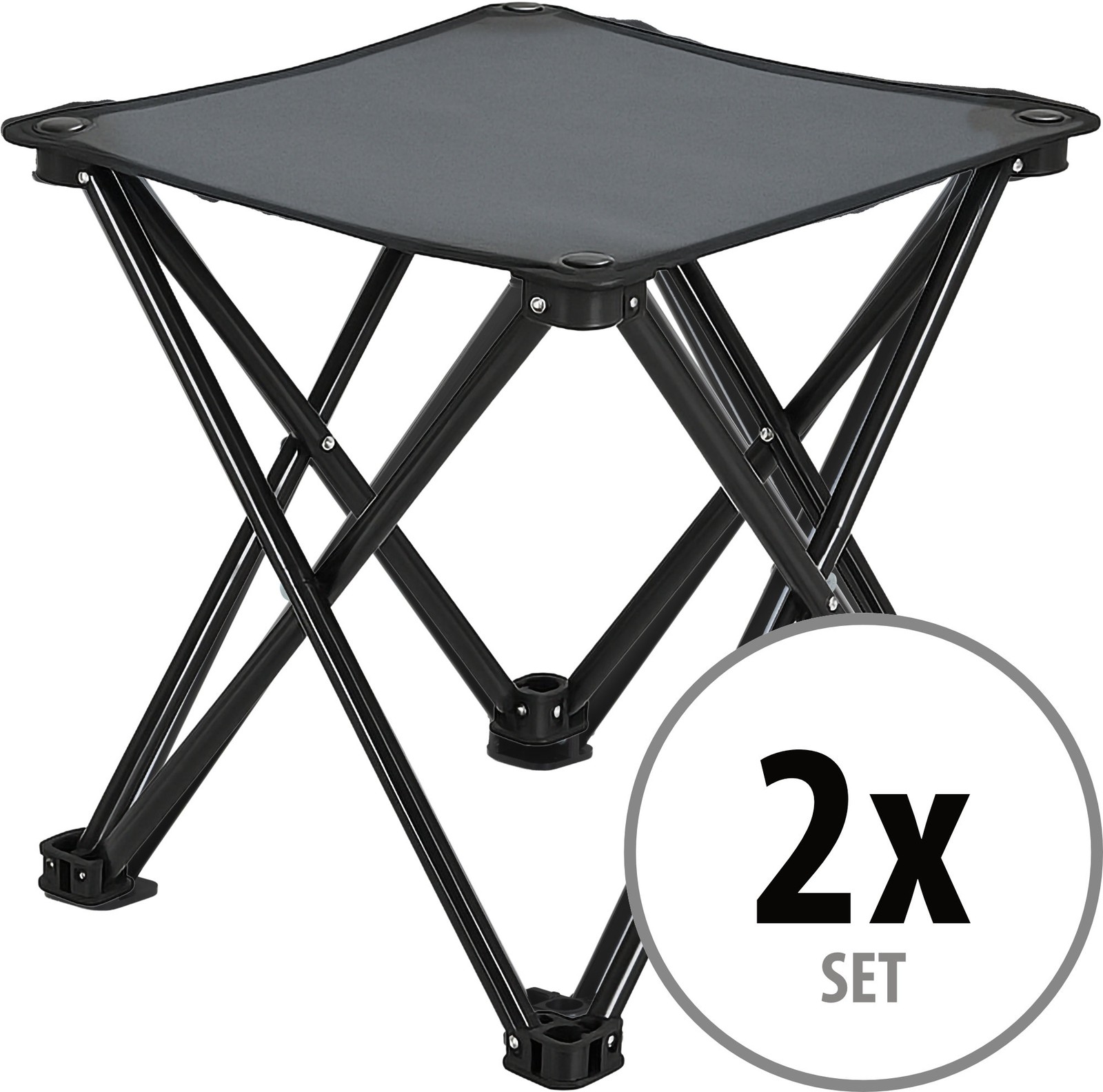 Комплект из 2-х частей для кемпинга Klappstuhl Klappinghocker Klappinghocker Tragbar Falthocker