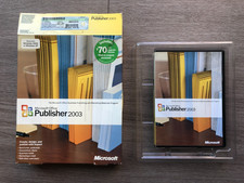 Microsoft Office Publisher 2003 Disk  Product Key - Complete in Box