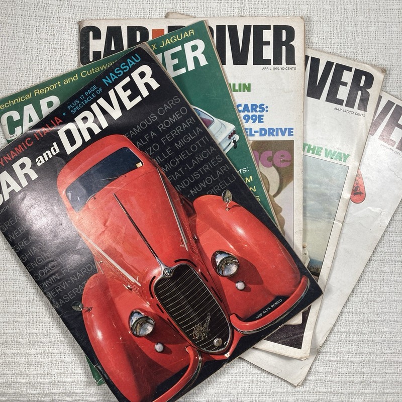 Car And Driver Magazine 1962 1970 1971 Vintage Automobile Lot VG
