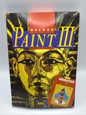 Deluxe Paint III Commodore Amiga Big Box Electronic Arts Rare DPaint Classic