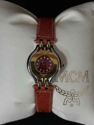 MCM Round Gold Tone Ladies 24mm Quartz Watch with Box | eBay display picture 3